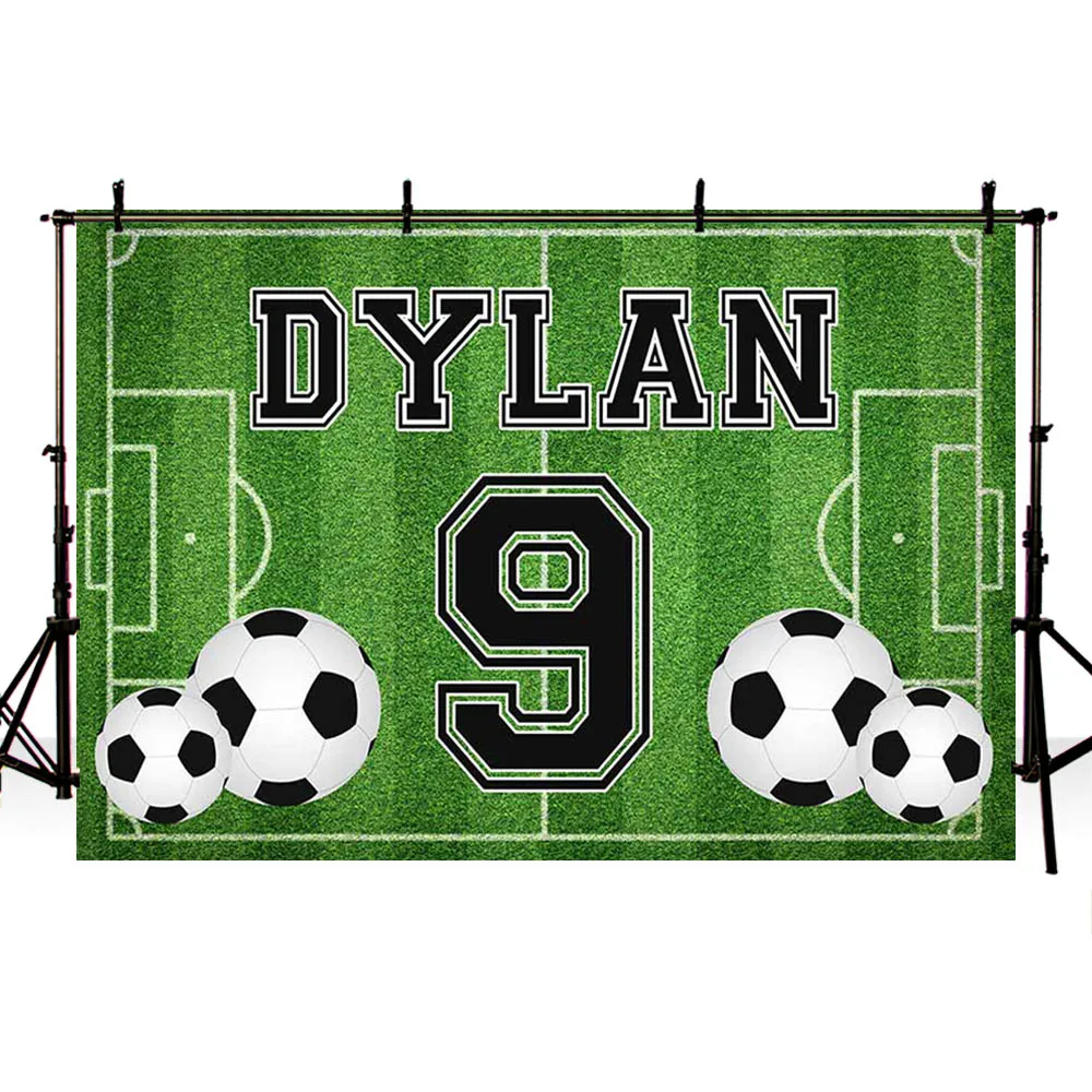 Avezano Boy Birthday Background For Photography Football Soccer Field Sports Poster Baby Shower Backdrop Photo Studio Photophone