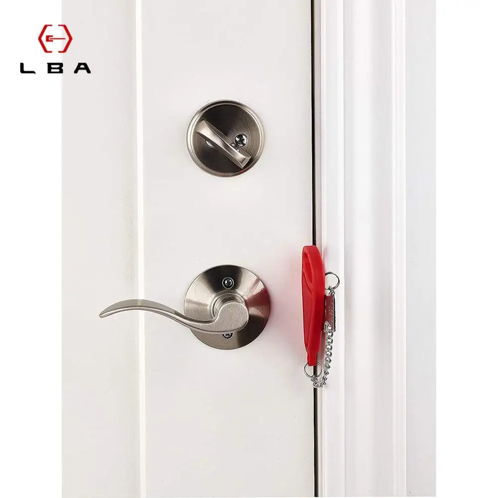 Portátil Self-Defense Hotel Door Stop Lock, Viagem Alojamento Porta Rolha, Lock Locks