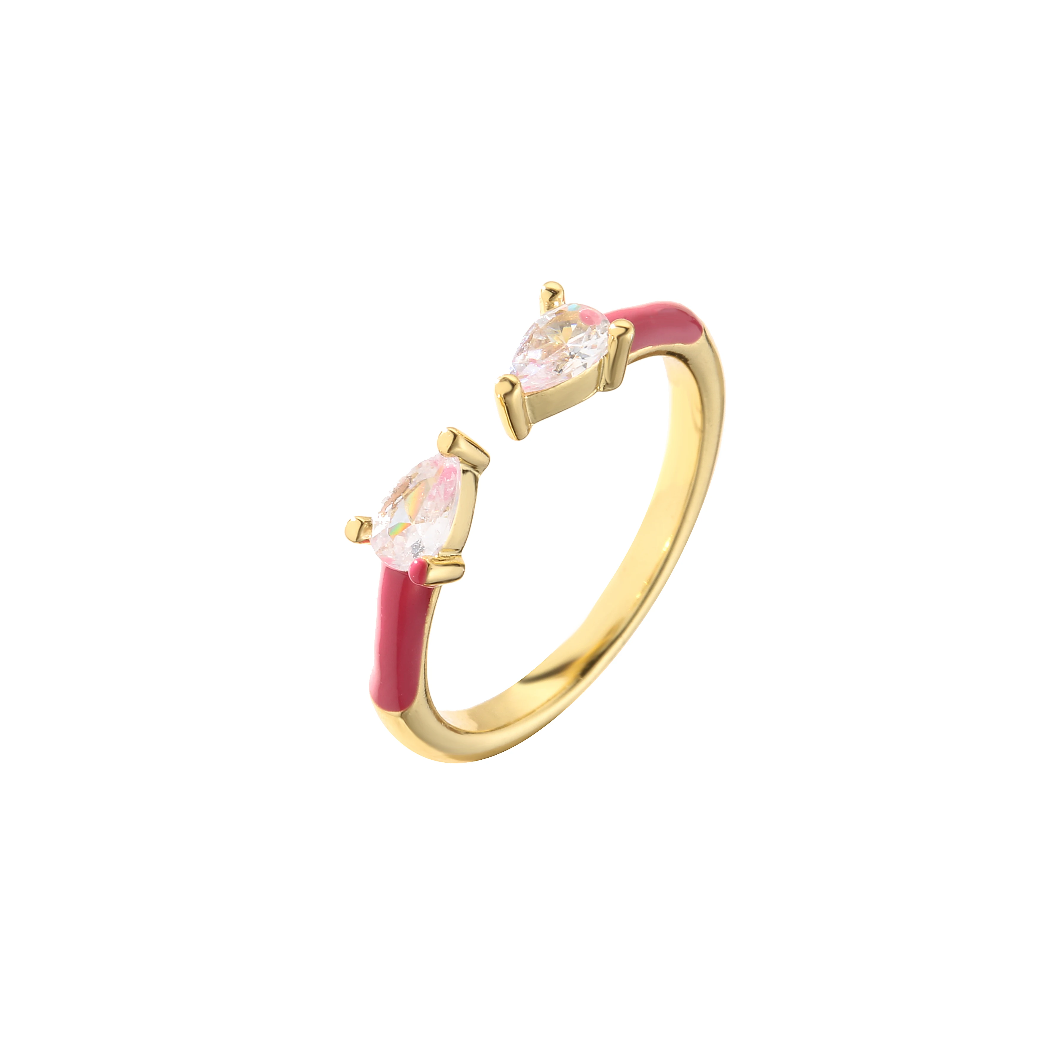 HECHENG,Female Zircon Ring ,Colorful Ring Wedding Jewelry ,Multicolor Fashion Circle Party Accessories