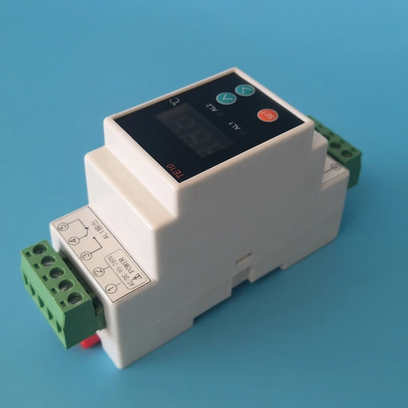 Din Thermostat with Sensor Standard 2 Relay Output Function -40~110℃ High/Low Temperature NO NC COMMON Output 7A/250VAC