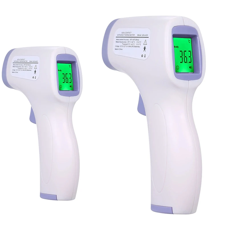 Non-Contact Infrared Forehead Thermometer for Baby/Adult, Backlit LCD Fever Checker - Household Digital Medical Pulse Oximeter