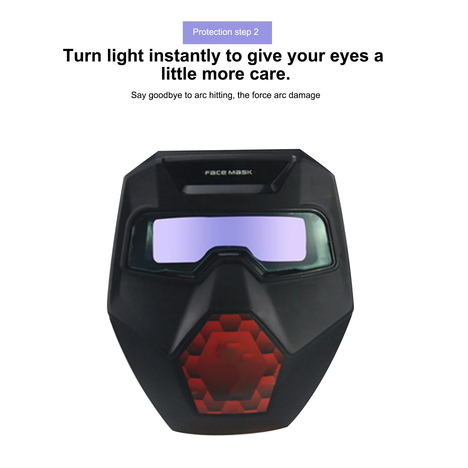 Auto Darkening Solar Welding Helmet Large View Welder Mask Welder Protective Cover Cap Full Face for Welding Machine