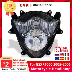 CVK Motorcycle Headlight Headlamp Head Light For SUZUKI GSXR1000 GSX-R GSXR 1000 K5 2005 2006 05 06 Head Lamp Headlight assembly