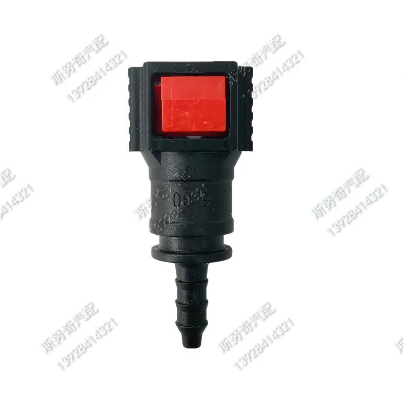 6.30 ID4 180 degree plastic connector auto Fuel line quick connector fittings 2PCS a lot