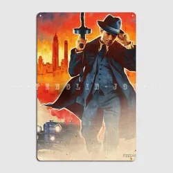 Mafia Definitive Edition Wallpaper Metal Sign Club Home Cinema Retro Mural Painting Tin Sign Posters