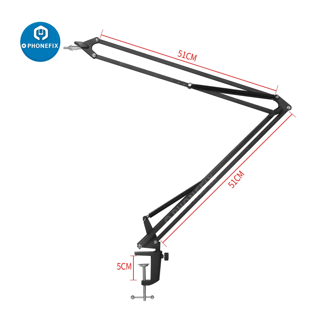 

Universal Adjustable Cantilever Microscope Camera Bracket Holder Mounted Thread For Video Recording Microphone Studio Broadcast