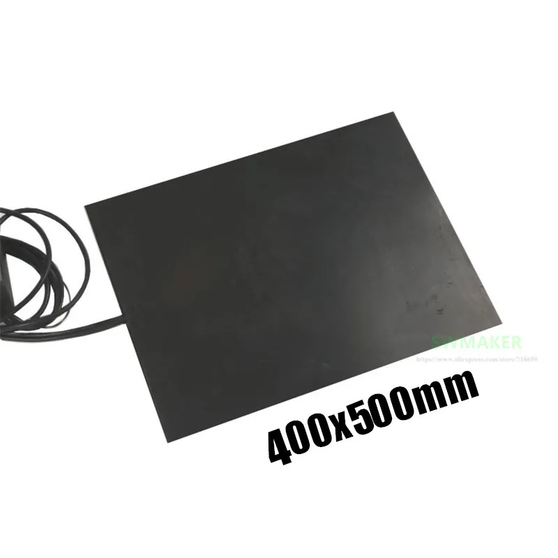 400x500mm 1000W 3D Printer Heat Bed Silicone Rubber Heater 400*500mm Electric Heating Pad