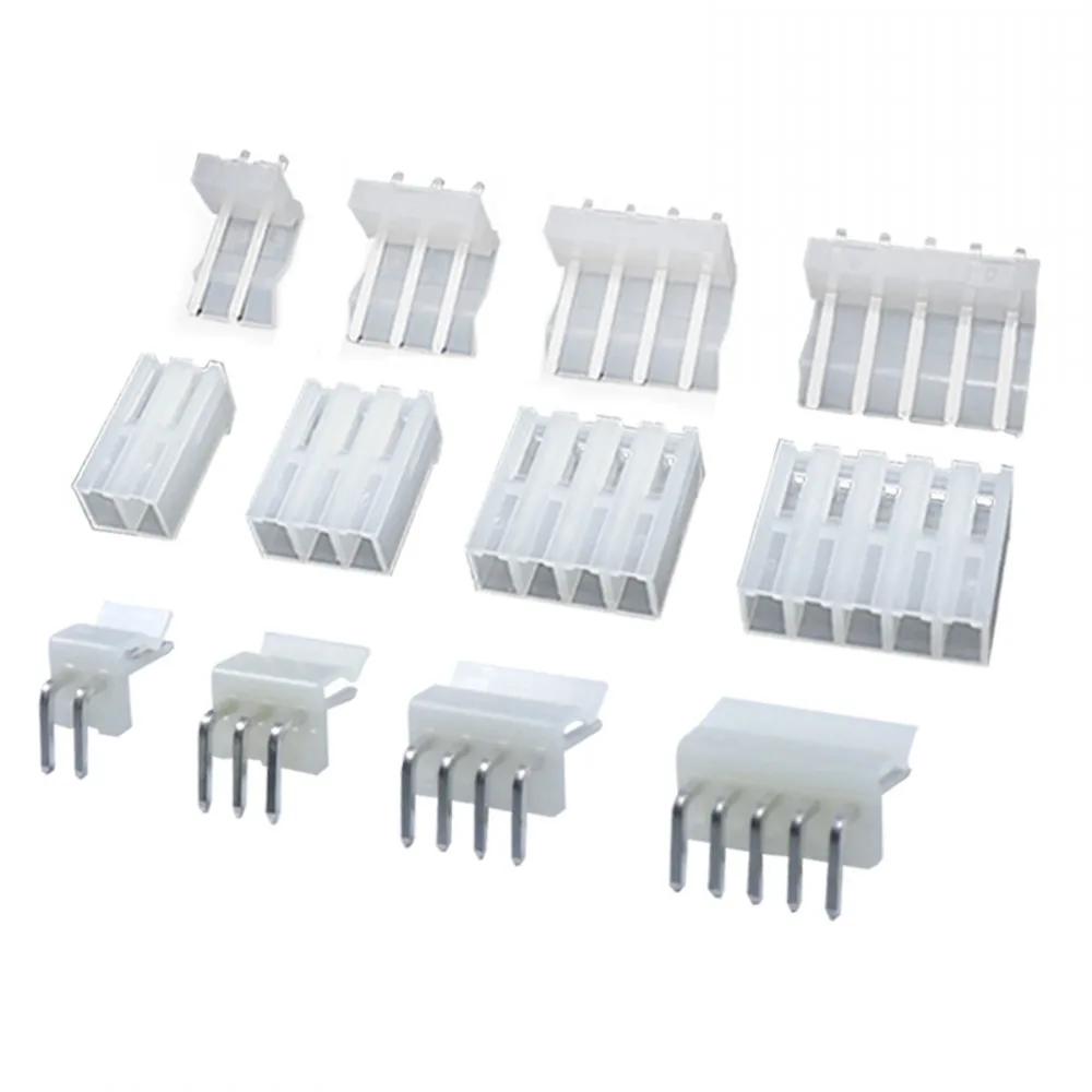 

1000pcs CH3.96 JST Terminal Kit Wire Connector Adaptor 2p 3p 4p 10p 3.96mm pitch straight Right Angle Pin Header Housing for PCB