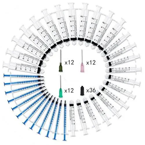 10ml 3ml 1ml strzykawki z 14G 18G i 20G tępymi końcówkami igły i igła strzykawki do napełniania i pomiaru