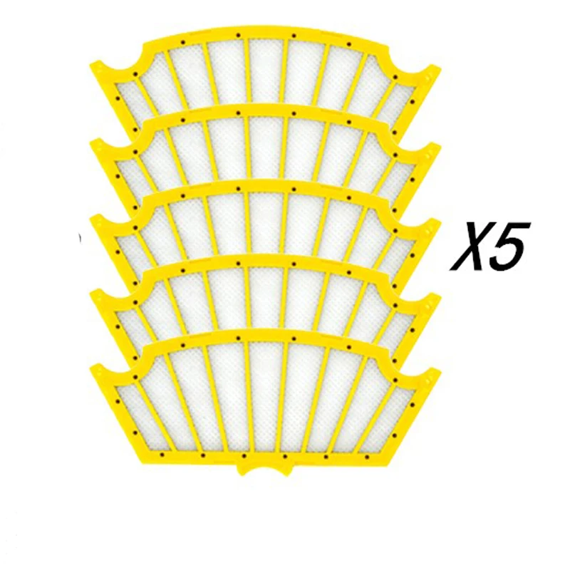5 قطعة Hepa تصفية Accessroies جزء ل اي روبوت رومبا 500 سلسلة 527 528 529 530 535 560 562 570 572 580 590 روبوت فراغ مجموعات