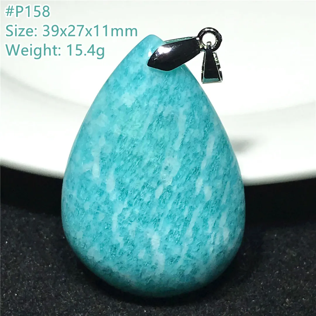 

Top Natural Amazonite Pendant Jewelry For Woman Lady Man Gift Healing Crystal Beads Stone Green Mozambique Rare Gemstone AAAAA