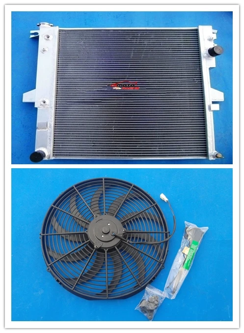 ALUMINUM RADIATOR + Fan FOR FORD MERCURY FITS EXPLORER MOUNTAINEER 5.0 V8 8CYL 1996 1997 1998 1999 96 97 98 99