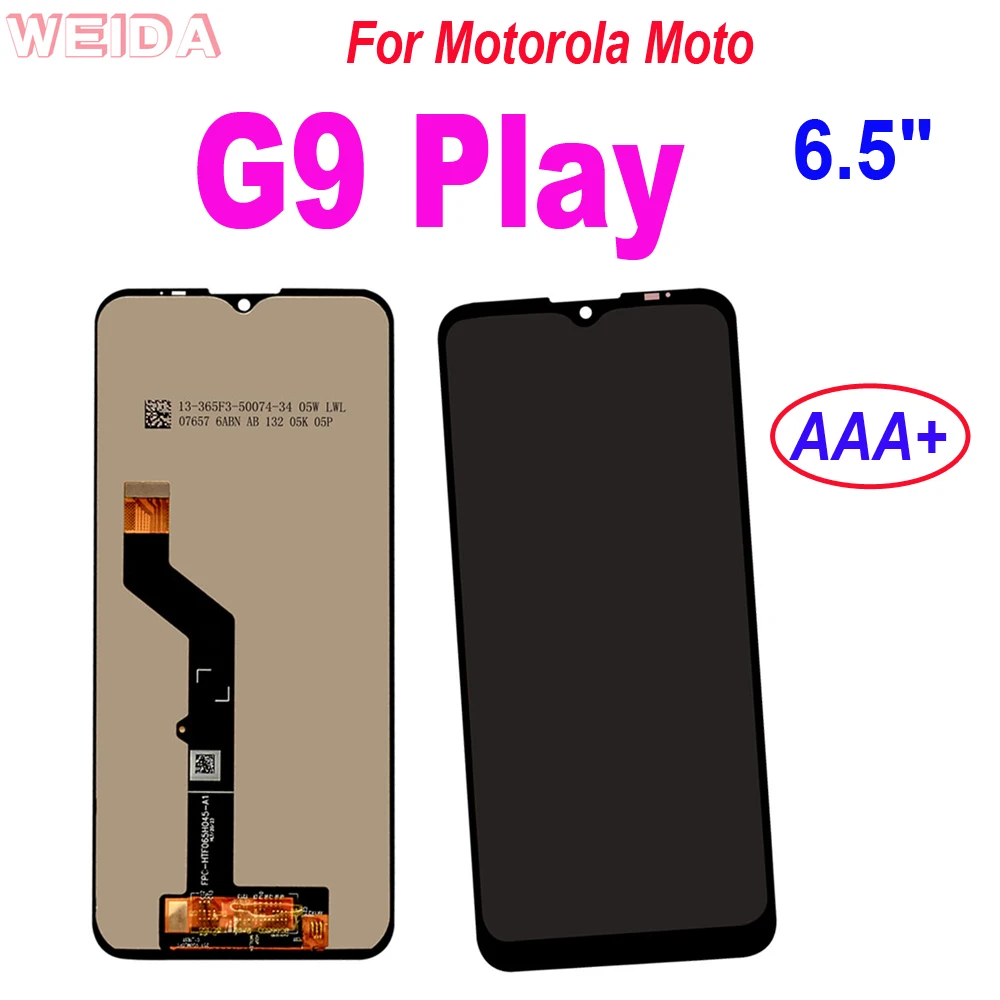 

100% Tested New LCD For Motorola Moto G9 Play LCD Display Touch Screen Digitizer Glass Assembly For Moto G9 Play LCD Screen