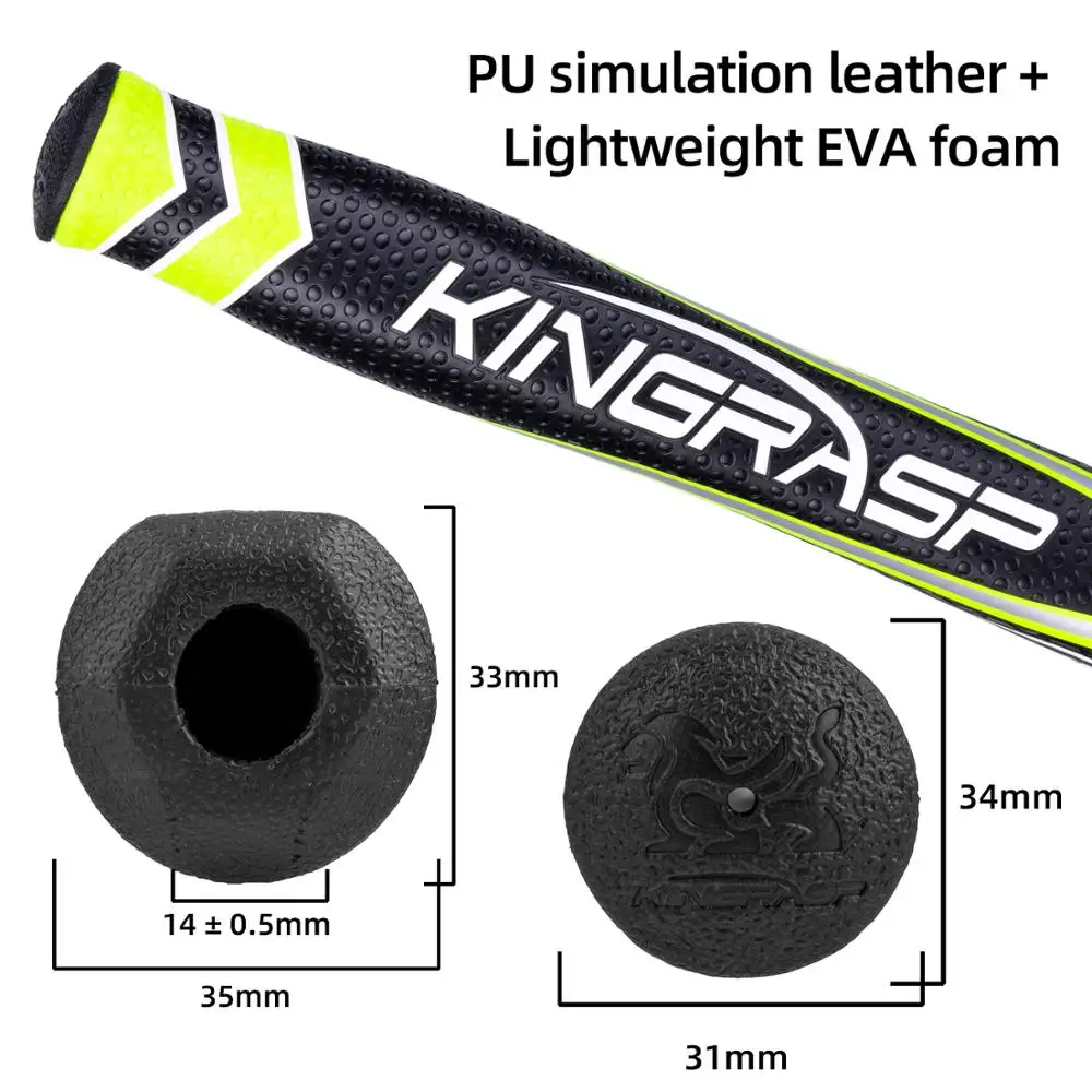 KINGRASP Golf Putter GripsPU+EVA Lightweight Grips4 Colours Available2.0/3.0 Club GripsNeutral Grips