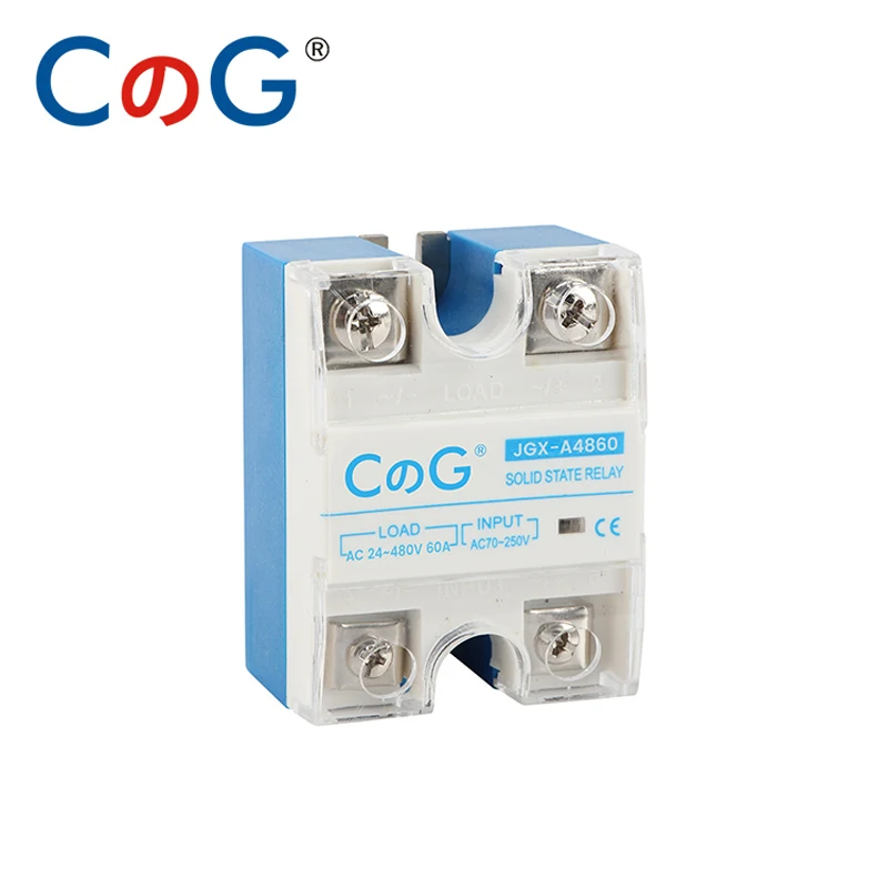 CG SSR-60AA 80AA 100AA Relay Single Phase AC Control AC 480VAC Radiator Heat Sink 60A 80A 100A AC To AC Solid State Relay