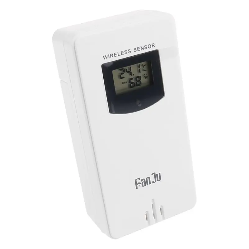 Estação Meteorológica sem Fio com Sensor Digital Temperatura Umidade Medidor Higrômetro Termômetro Eletrônico Uso em ou ao ar Livre 60m