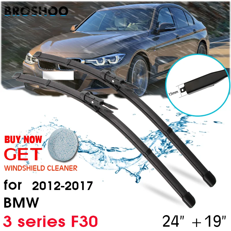 

Car Wiper Blade Front Window Windscreen Windshield Wipers Blades Auto Accessories For BMW 3 series F30 24"+19" 2012-2017