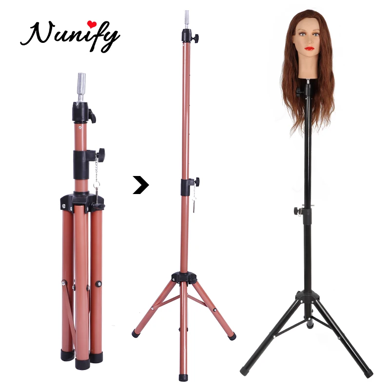 

Nunify Adjustable Tripod for Training Head Mannequin Hairdressing Head Holder Clamp Hair Wig Stand Dummy Head Tripods Salon Tool