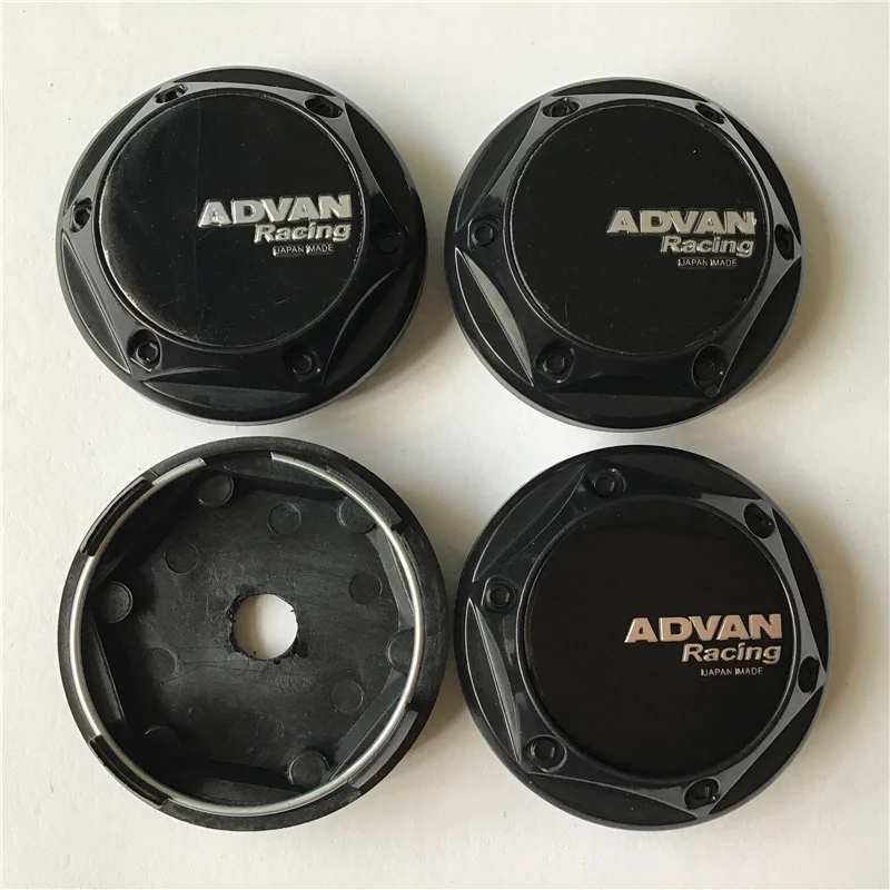 4pcs 68mm For ADVAN RACING Wheel Center Cap Hubs Car Styling Emblem Badge Logo Rims Cover 45mm Stickers Accessories