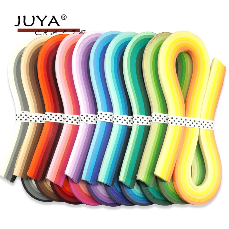 

JUYA Multi-Color Paper Quilling Strips Set 60 Colors 10 packs 54cm Length, 3mm/5mm/7mm/10mm available