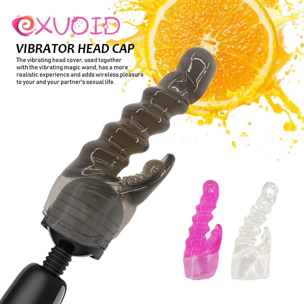 EXVOID Magic Wand Attachment Head Covers G Spot Vibrators Massager Vibrator Cap AV Rod Head Cap AV Stick Vibrator Accessories