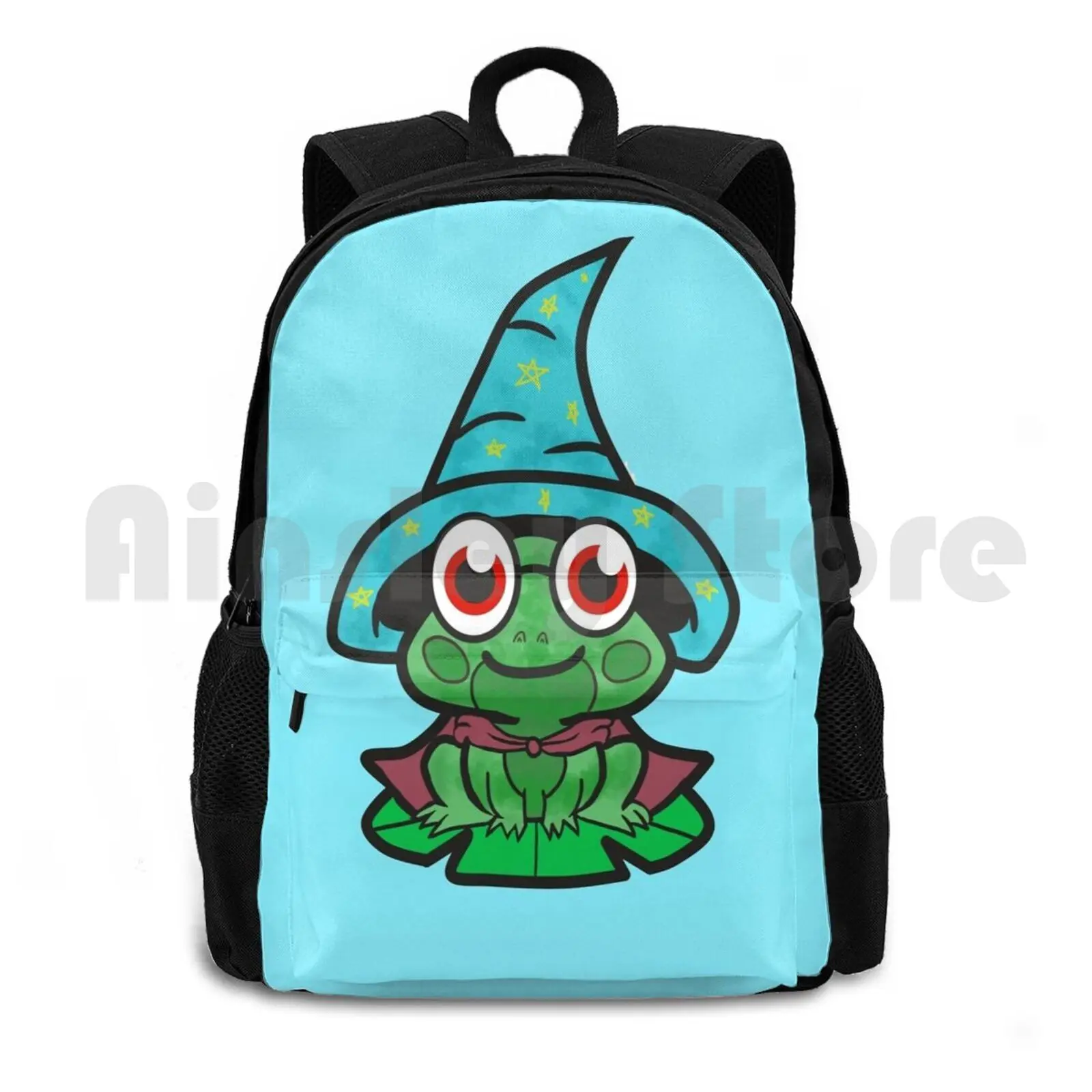 

Magic Frog Wizard Outdoor Hiking Backpack Riding Climbing Sports Bag Magic Frog Magician Frog Magic Conjure Frogs Magical Funny