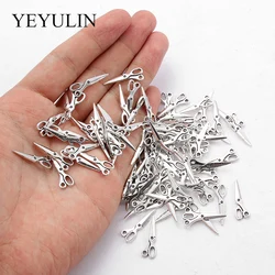 20pcs 23x8mm Charms Sewing Scissors Antique Pendant For DIY Handmade Fashion Jewelry Finding Bracelet Charm Beads