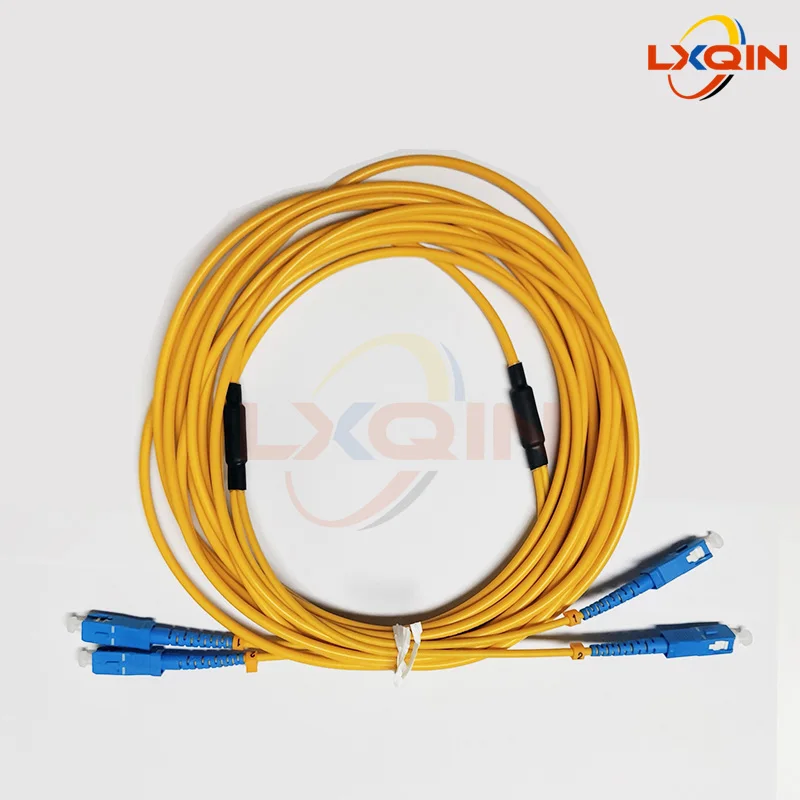 LXQIN 1pcs Printer SC/SC Fiber Cable UPC Simplex 4.0mm PVC Double Core Fiber Patch Cable For Hoson Board Large Format Printer