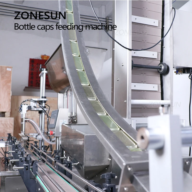ZONESUN – bouteille en plastique personnalisée automatique, bouchon de pot en vrac, levage, élévateur, Machine, convoyeur, ligne de Production