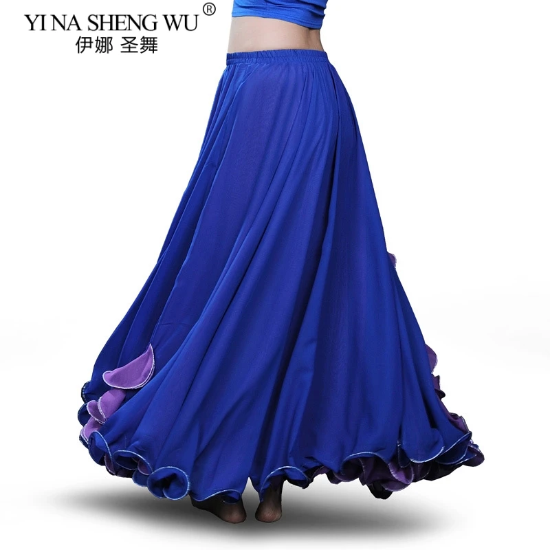 Mới Bellydancing Trang Phục Váy Dài Gợi Cảm Múa Bụng Hiệu Suất Váy Quần Áo Long Vũ Chia Váy Nữ Giai Đoạn Vải Mặc