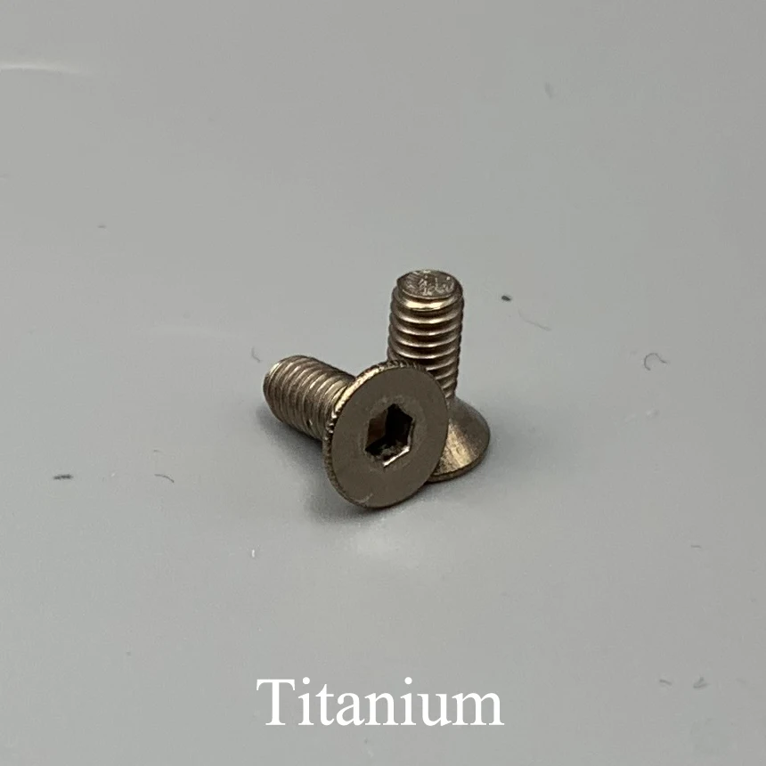 

M4*6/8/10/12/16/20/25/30/35/40 M4x6/8/10/12/16/20/25/30/35/40 TA2 Titanium Bolt Hexagonal Socket Flat Countersunk CSK Head Screw