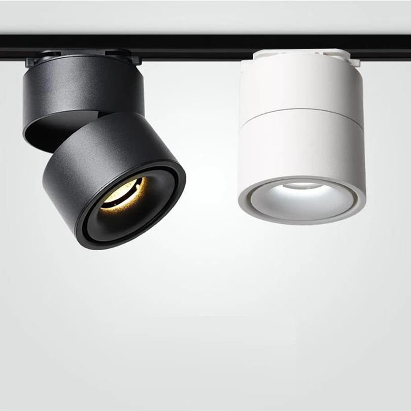 15W 20W Rail Spotlight Track Fixture Rail Ceiling Lamps LED Track Light Guide Downlight Embeded Bulb Dimmable Warm White Light
