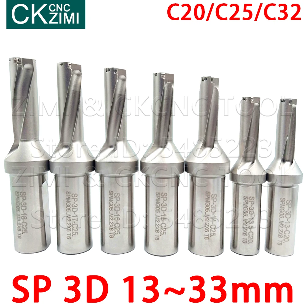 1PC 13-33mm 3D tiefe SP serie U bohrer schnelle bohrer Wende bit bohren Flacher Loch CNC maschinen Drehmaschinen für SPMG serie klinge
