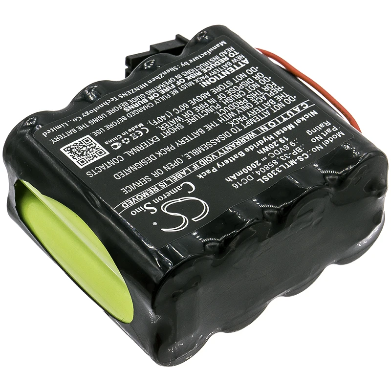 Replacement Battery for Martel  BetaGauG E 330 85804, BP-33, DC16 9.6V/mA