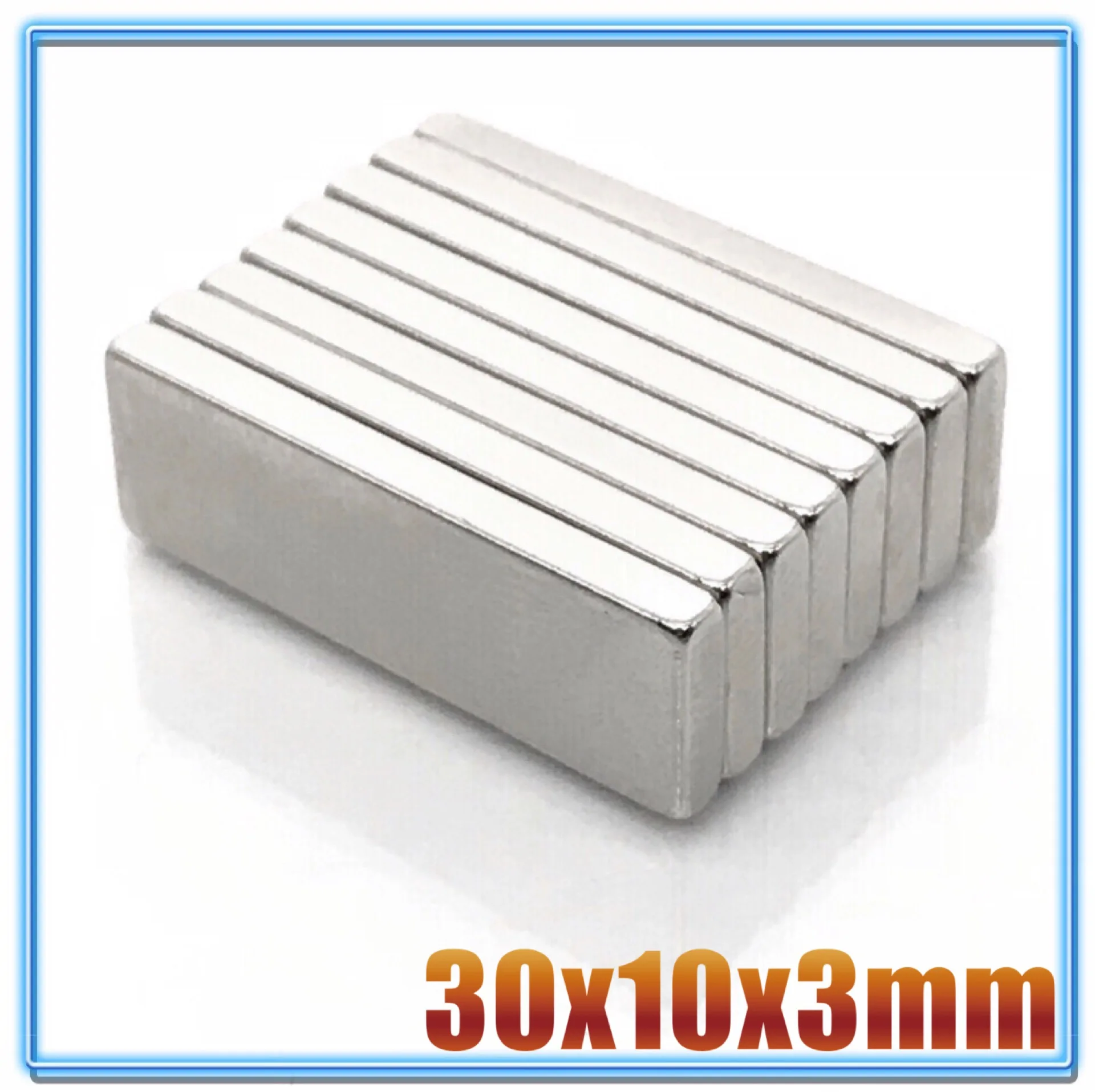 2/5/10/20/50 Pcs 30x10x3 Block NdFeB Neodymium Magnet 30x10x3mm N35 Super Powerful imanes Permanent Magnetic 30*10*3 mm