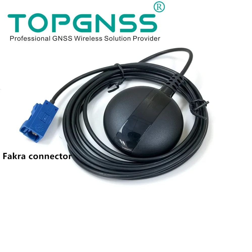 TOPGNSS NEW high quality GLONASS +GPS Antenna Fakra MFD2 RNS2 RNS 510 MFD3 RNS-E For VW for Skoda For Benz For Audi A3/A4/A6/TT