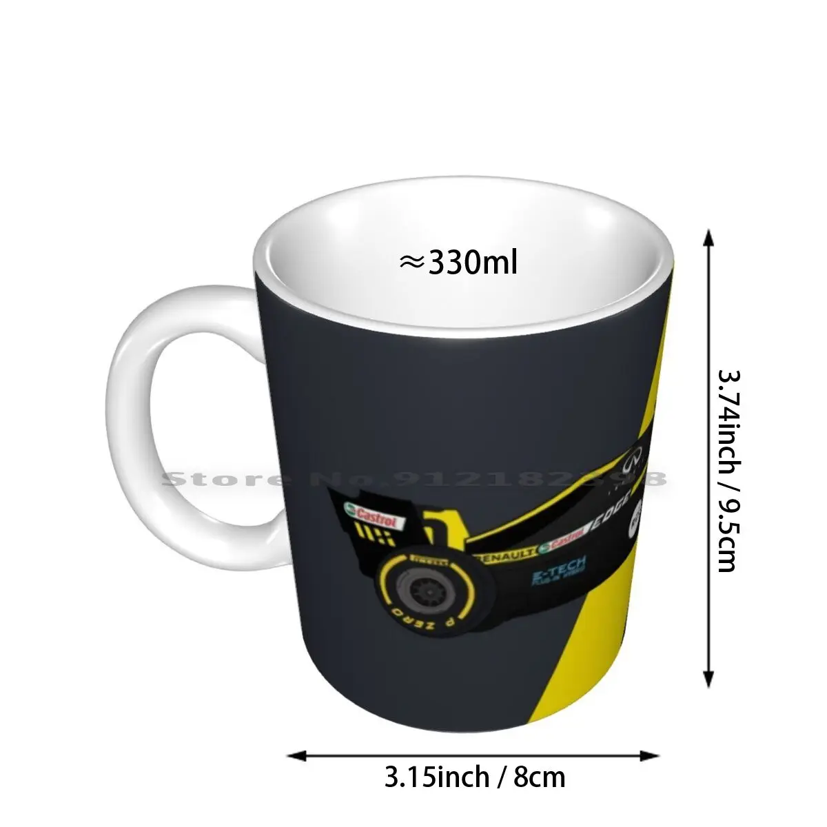 Hand-Drawn R.s.20 Digital Artwork Ceramic Mugs Coffee Cups Milk Tea Mug Rs20 R S 20 Racing Car Esteban Ocon Daniel Ricciardo