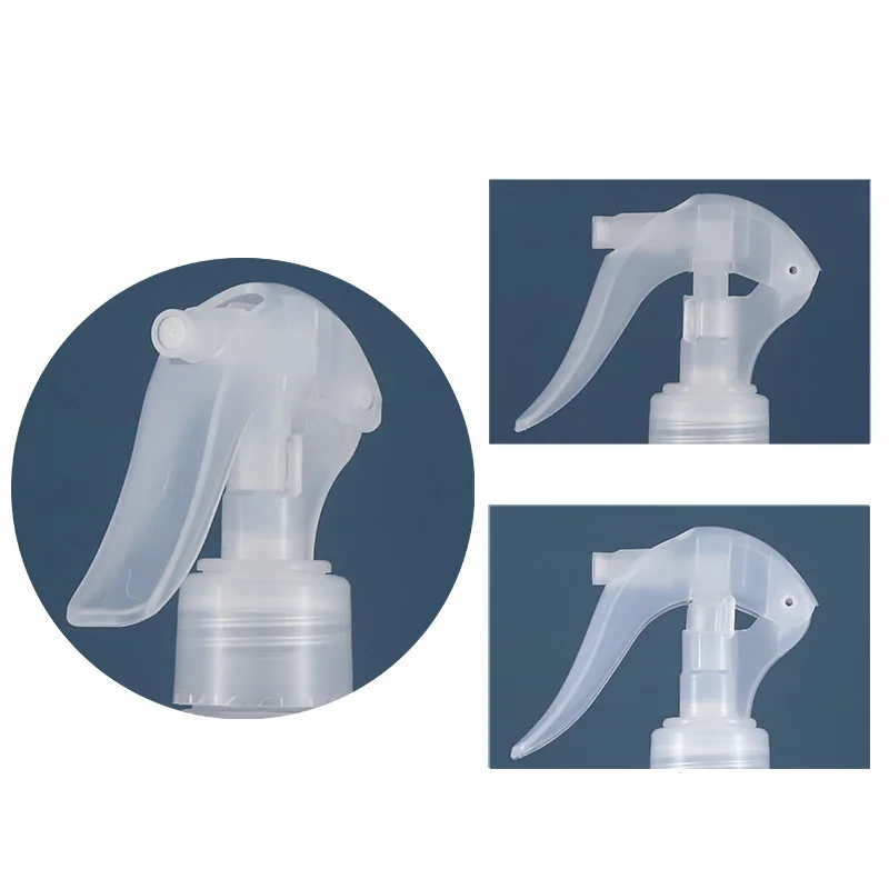 20pcs Trigger Spray Pump Plastic Clear Bottle Empty 100ml120ml150ml200ml250ml Round Cosmetic Container Packing Container Bottles