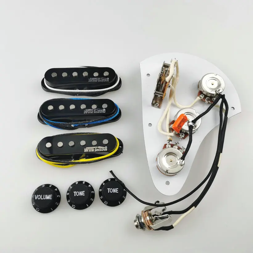 

Guitar Pickup Wilkinson WVS Ainico5 Single coil 60's style Electric Guitar Pickups Apply to Guitar + Wiring Harness