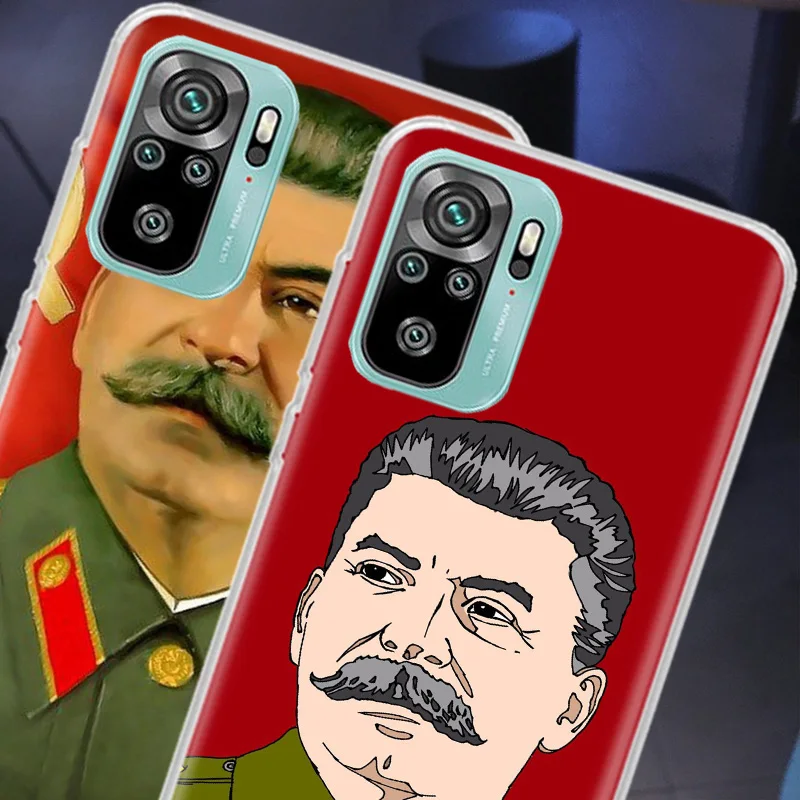 Russian Commander Stalin Phone Case For Xiaomi Redmi Note 13 Pro Plus 5G Cover 10 10A 10C 12 12C 9A 9C 9T 9 8 8A K70 K60 Pro 7A