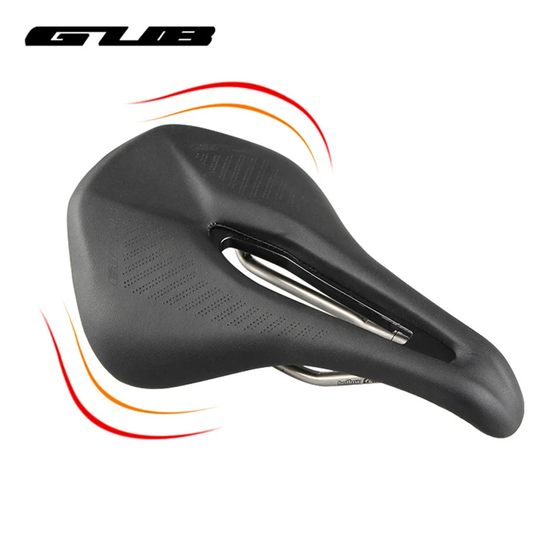 Bicycle Saddle Hollow Breathable Soft Seat Cushion Racing MTB Mountain Road Bike Cycling Saddle Riding Parts 160*250mm Black