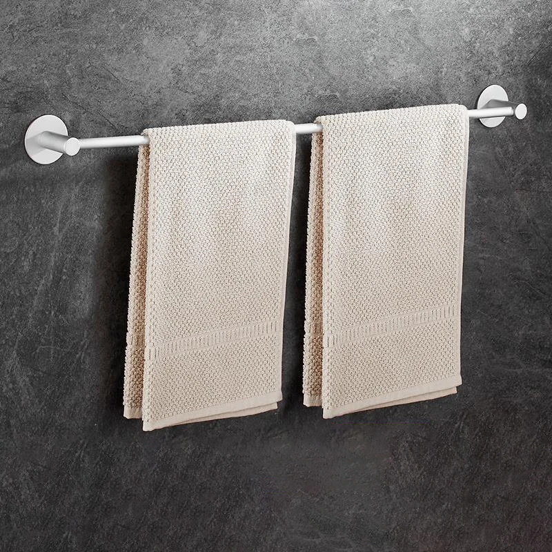 Home Aluminum Towel Rack Punch-Free Single Rod Towel Holder Bathroom Towel Bar Hardware Parts Sucker Wall Shelves Accessories