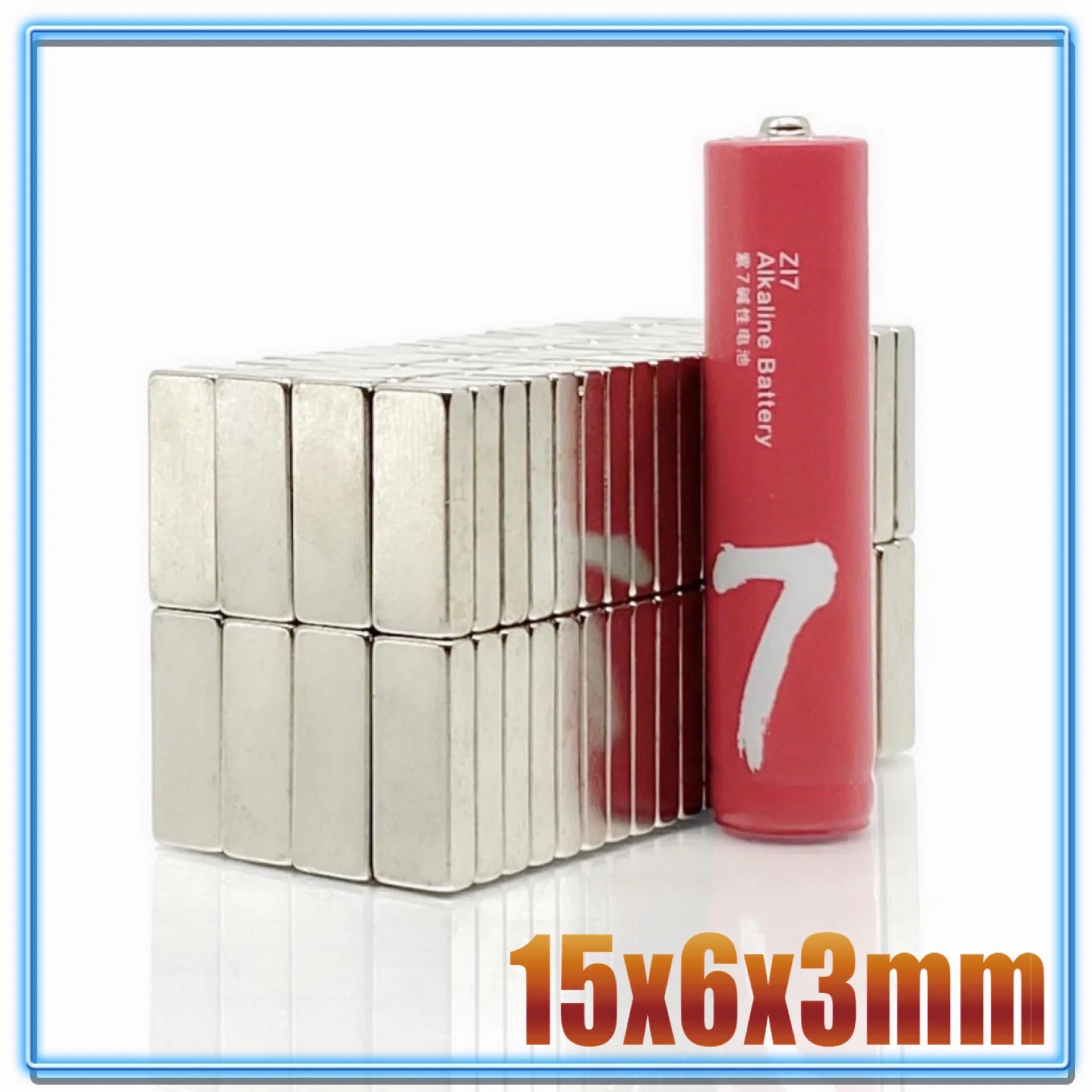 10/20/50/100/500Pcs 15x6x3 Neodymium Magnet 15*6*3 NdFeB Magnets Block Super Powerful Strong Permanent Magnetic imanes Block