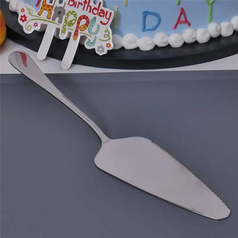 Stainless Steel Cake Pizza Shovel Wedding Birthday Cake Slicer Cutter Pastry Decorating Tools Bakeware Cream Spatula Divider