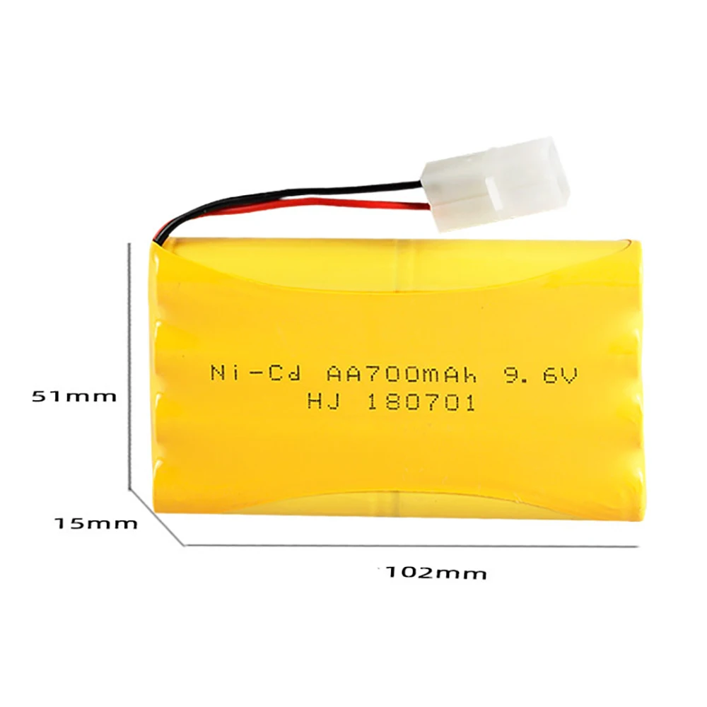 9.6V Pin NICD Bộ 400MAh Cho Huanqi 520 618 627 9.6V 700/800/1000/1400/1800MAh Cho RC Xe Ô Tô Đồ Chơi Thuyền Súng Xe Tăng Đoàn Tàu Robot Một Phần