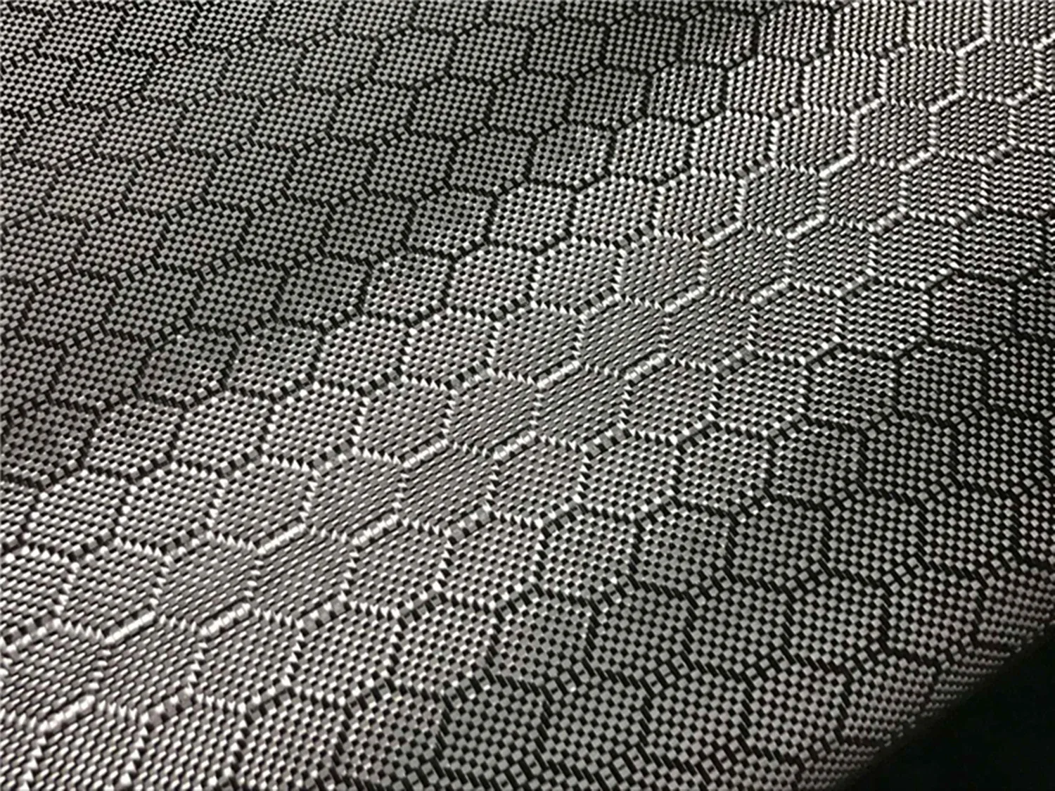 3K 240gsm Hexagonal Carbon Fiber Fabric Football Pattern Honeycomb Carbon Fiber Cloth