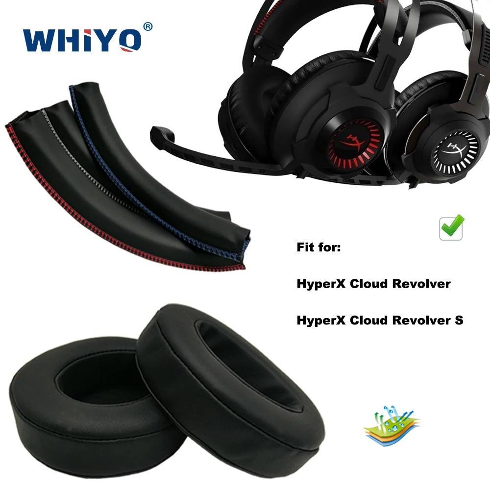 Ersatz Teile für HyperX Wolke Revolver Revolver S Headset Ohr Pads Mikrofon Stoßstange Mic Stirnband Ohrenschützer