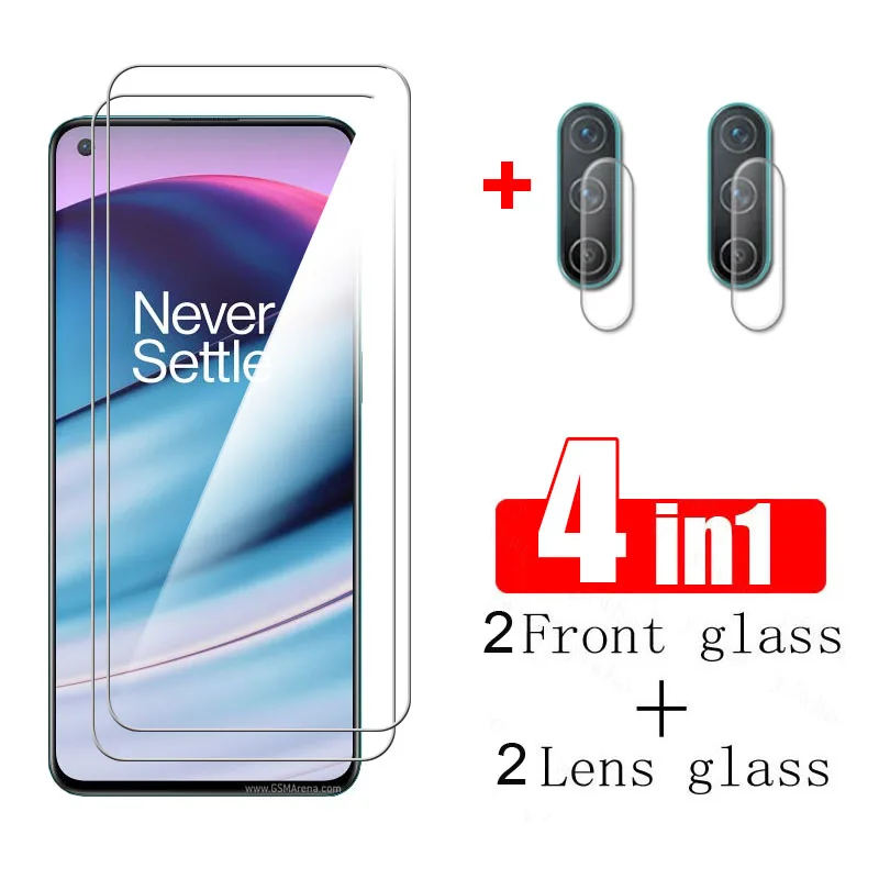 4-in-1 camera lens tempered glass for oneplus nord ce 5G glass one plus 2 nordce nord2 Nord screen protector safety glass film