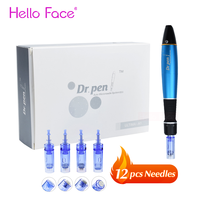 Professional Dr Pen Ultima A1 With 12 pcs Cartridges Beauty Equipment Derma Pen Mesotherapy Micro Needle System Therapy Device