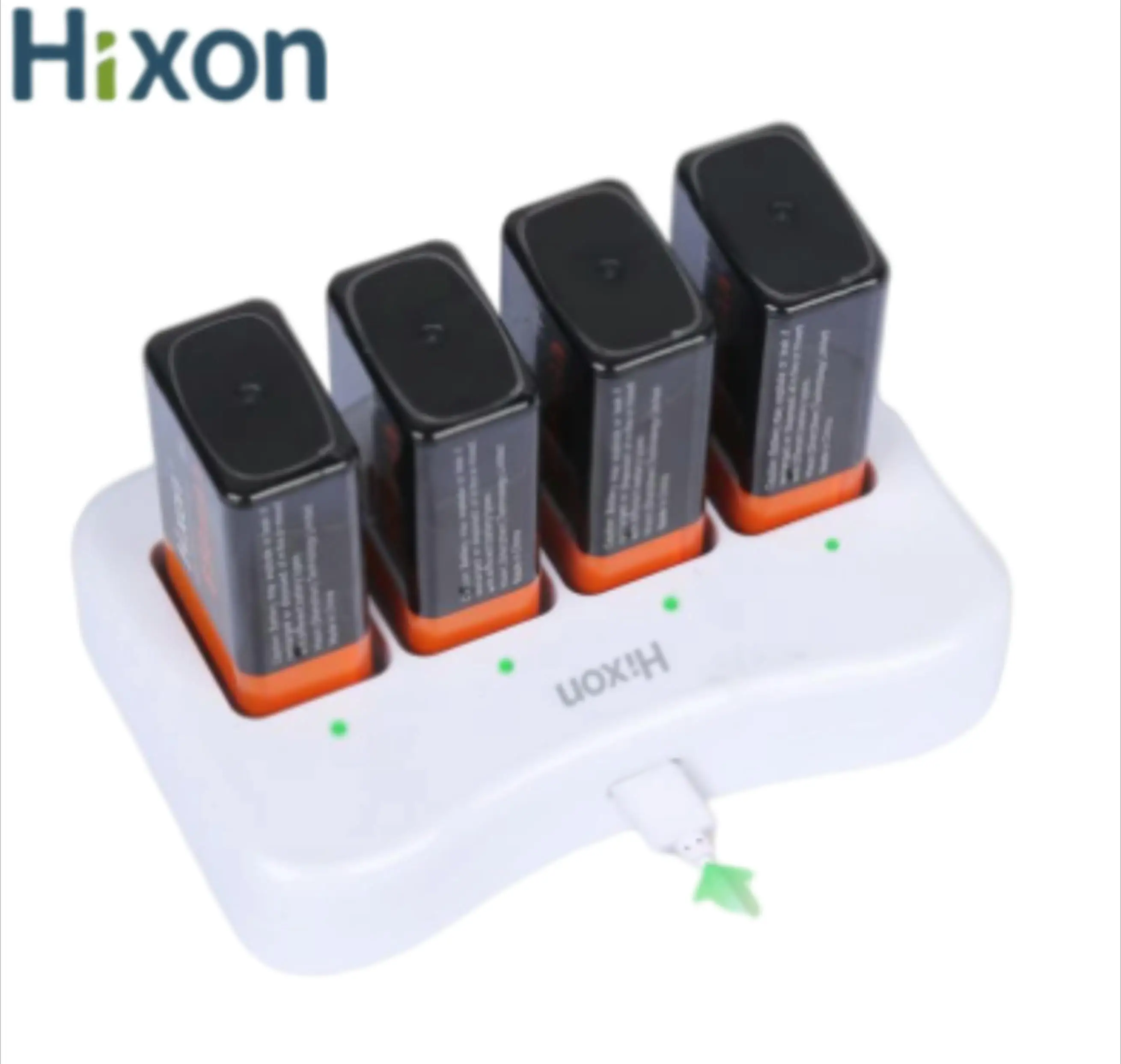 9V 6F22 Protected 850mAh Rechargeable Li-ion Battery&Charger For Smoke Alarm, Fire Alarm, Multimeter,Radio Microphone